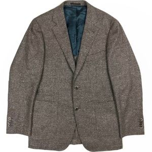 Suitsupply Havana Brown Wool,Cotton&Silk Jacket 40R